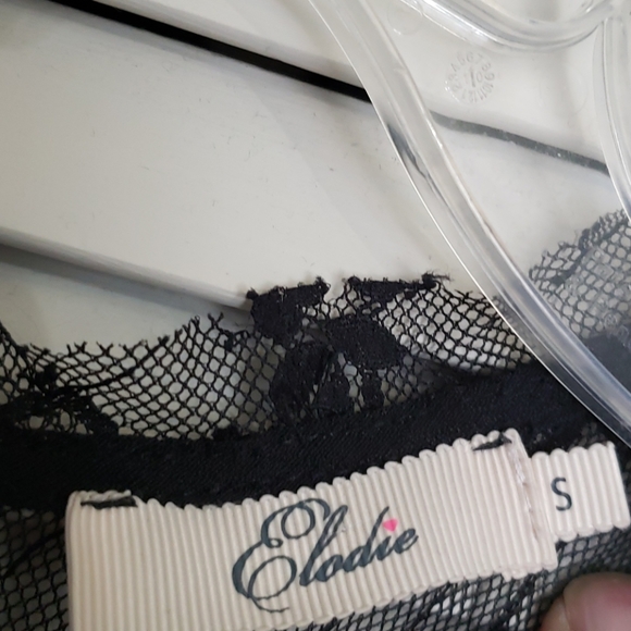 Anthro Elodie Lace Detail Dress, Black, Size S - Picture 4 of 10